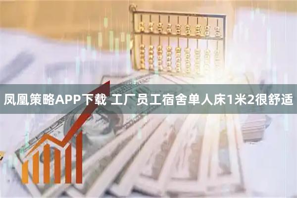 凤凰策略APP下载 工厂员工宿舍单人床1米2很舒适