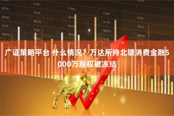 广证策略平台 什么情况？万达所持北银消费金融5000万股权被冻结